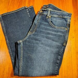 Cody James Mens Jeans Dark Wash Bootcut Embellished Pockets Size 42W x 32L